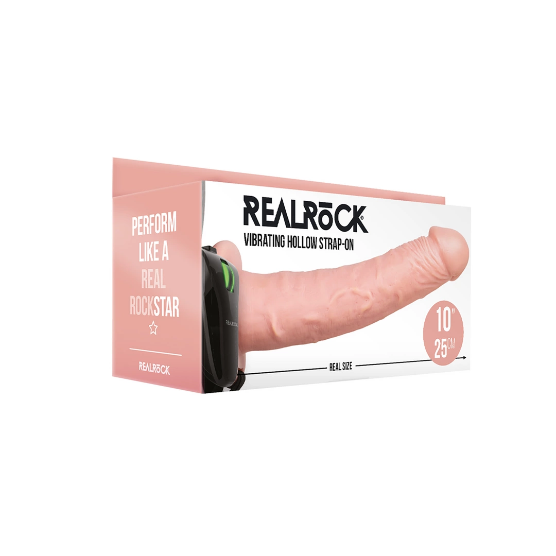 RealRock - Wibrator - dildo na pasku 24,5 cm 2 RealRock - Wibrator - dildo na pasku 24,5 cm - obrazek 2