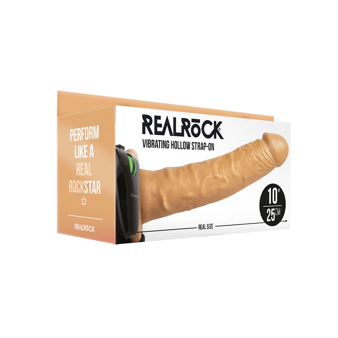 RealRock - Wibrator - dildo na pasku 24,5 cm 2 RealRock - Wibrator - dildo na pasku 24,5 cm - obrazek 2