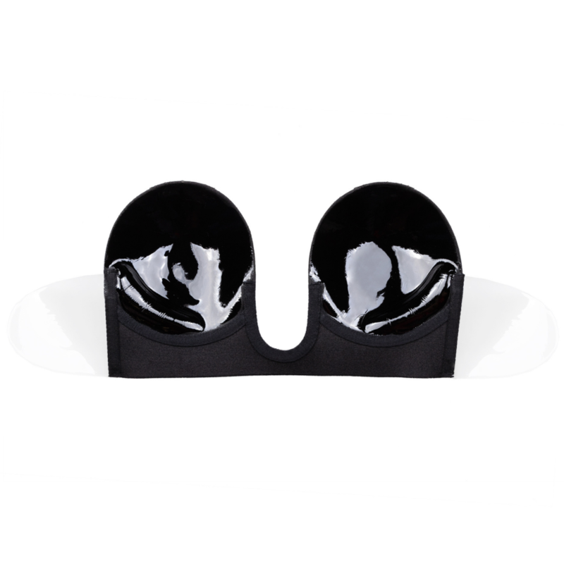 BYE-BRA - BRA WITHOUT HANDLES SHAPE U BLACK CUP A 4 BYE-BRA - BRA WITHOUT HANDLES SHAPE U BLACK CUP A - obrazek 4