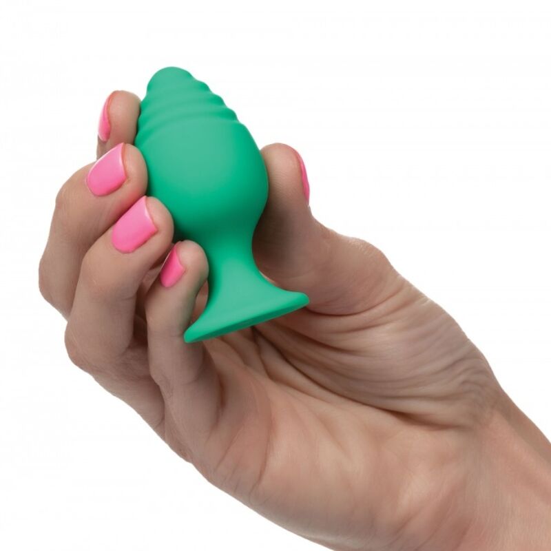 CALEXOTICS - CHEEKY BUTTPLUG GREEN 4 CALEXOTICS - CHEEKY BUTTPLUG GREEN - obrazek 4