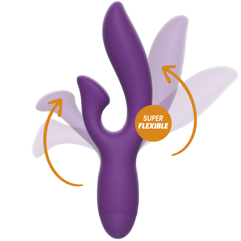 REWOLUTION - REWOFUN FLEXIBLE VIBRATOR WITH RABBIT 2 REWOLUTION - REWOFUN FLEXIBLE VIBRATOR WITH RABBIT - obrazek 2