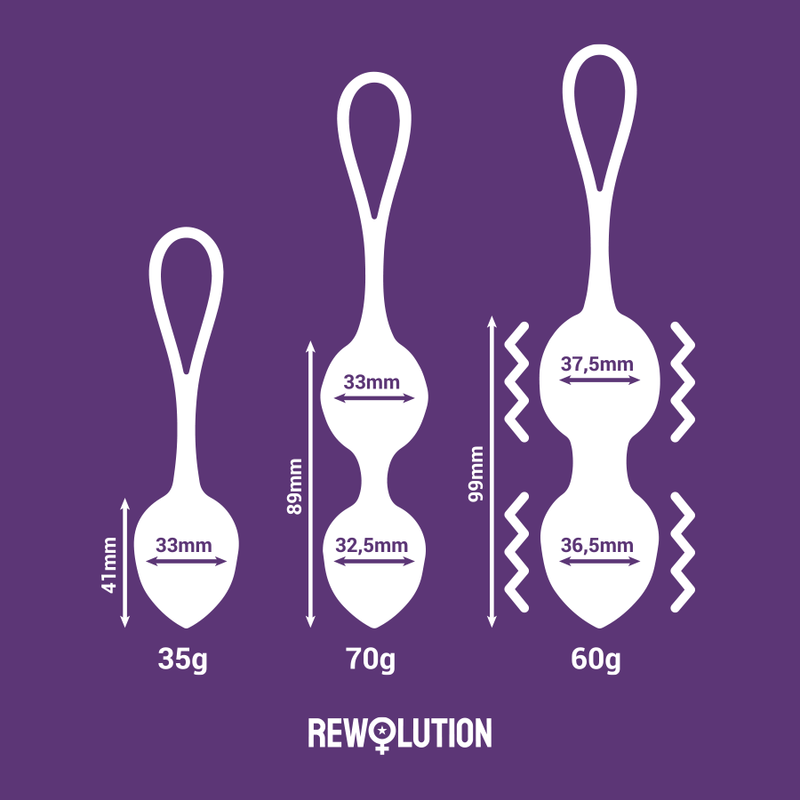 REWOLUTION - REWOBEADS VIBRATING BALLS REMOTE CONTROL WITH WATCHME TECHNOLOGY 3 REWOLUTION - REWOBEADS VIBRATING BALLS REMOTE CONTROL WITH WATCHME TECHNOLOGY - obrazek 3