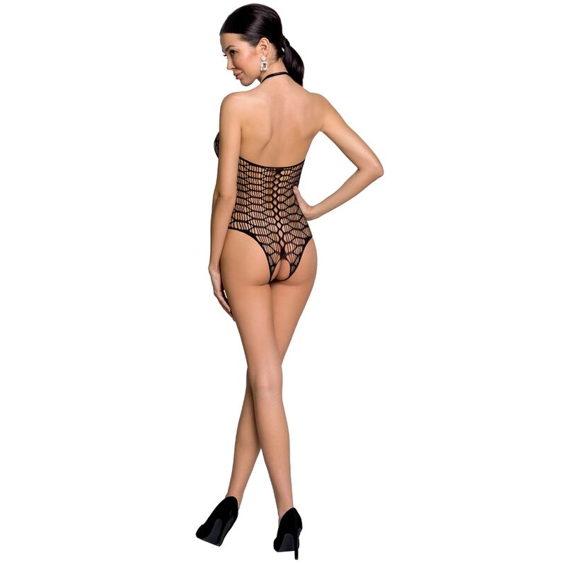 PASSION - WOMAN BS087 BLACK BODYSTOCKING ONE SIZE 2 PASSION - WOMAN BS087 BLACK BODYSTOCKING ONE SIZE - obrazek 2