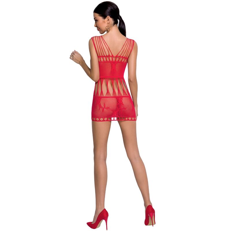 PASSION - WOMAN BS090 RED BODYSTOCKING ONE SIZE 2 PASSION - WOMAN BS090 RED BODYSTOCKING ONE SIZE - obrazek 2