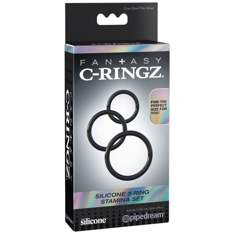 FANTASY C-RINGZ - SILICONE 3 RING STAMINA SET 3 FANTASY C-RINGZ - SILICONE 3 RING STAMINA SET - obrazek 3