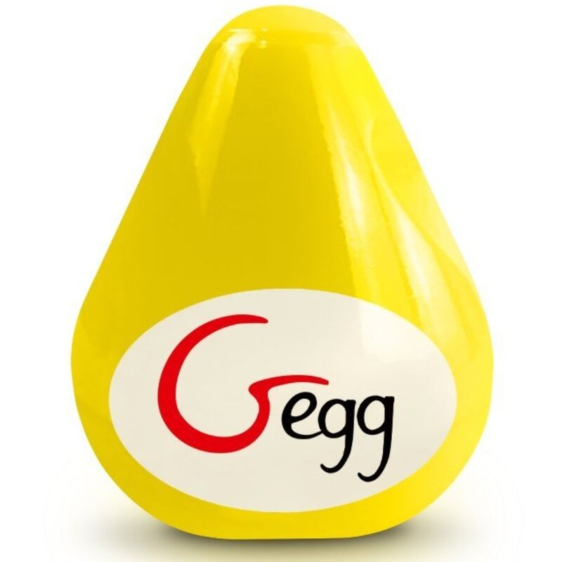 G-VIBE - REUSABLE YELLOW TEXTURED MASTURBATOR EGG 2 G-VIBE - REUSABLE YELLOW TEXTURED MASTURBATOR EGG - obrazek 2