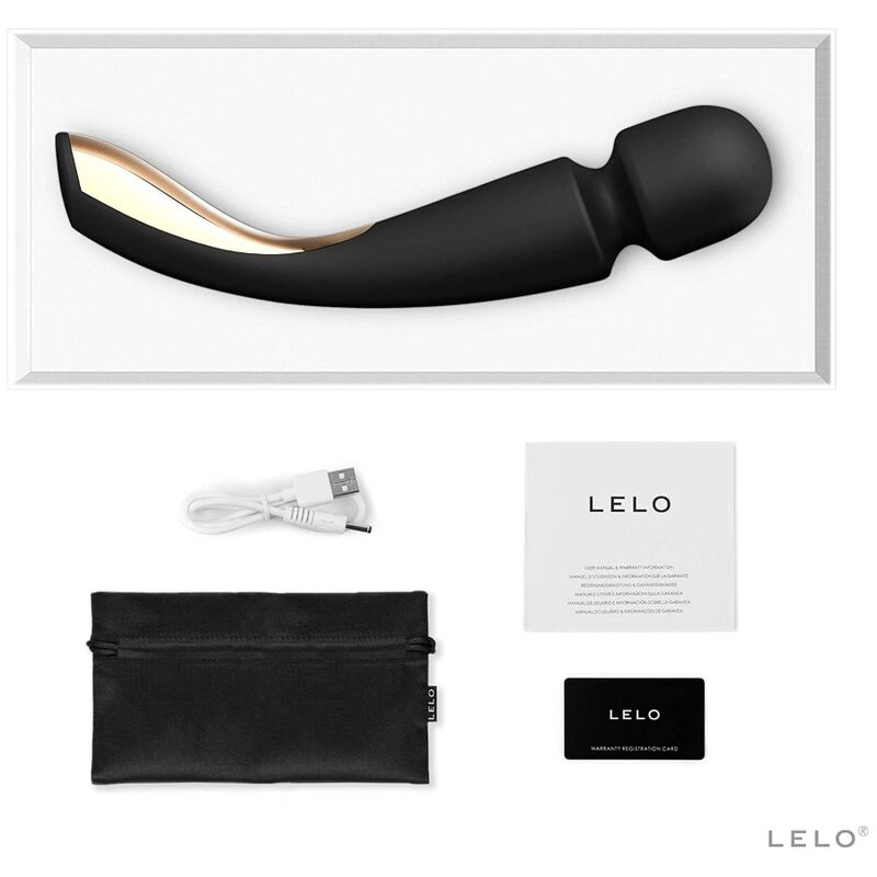 LELO - SMART MEDIUM WAND 2 BLACK MASSAGER 5 LELO - SMART MEDIUM WAND 2 BLACK MASSAGER - obrazek 5
