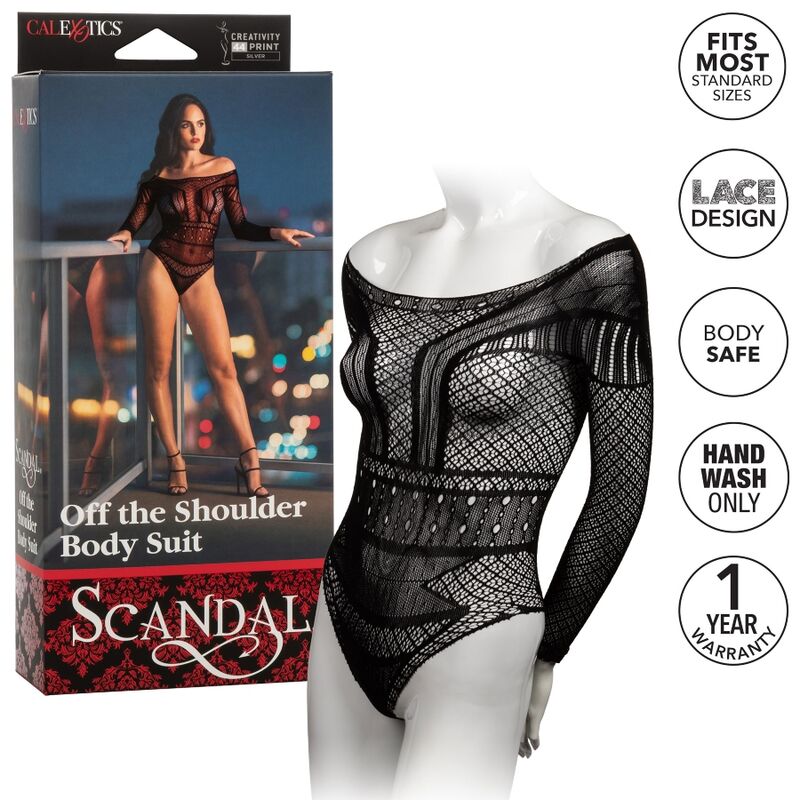 CALEXOTICS - SCANDAL SHOULDER BODY SUIT ONE SIZE 4 CALEXOTICS - SCANDAL SHOULDER BODY SUIT ONE SIZE - obrazek 4