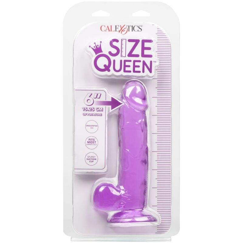 CALEXOTICS - SIZE QUEEN DILDO PURPLE 15.3 CM 4 CALEXOTICS - SIZE QUEEN DILDO PURPLE 15.3 CM - obrazek 4