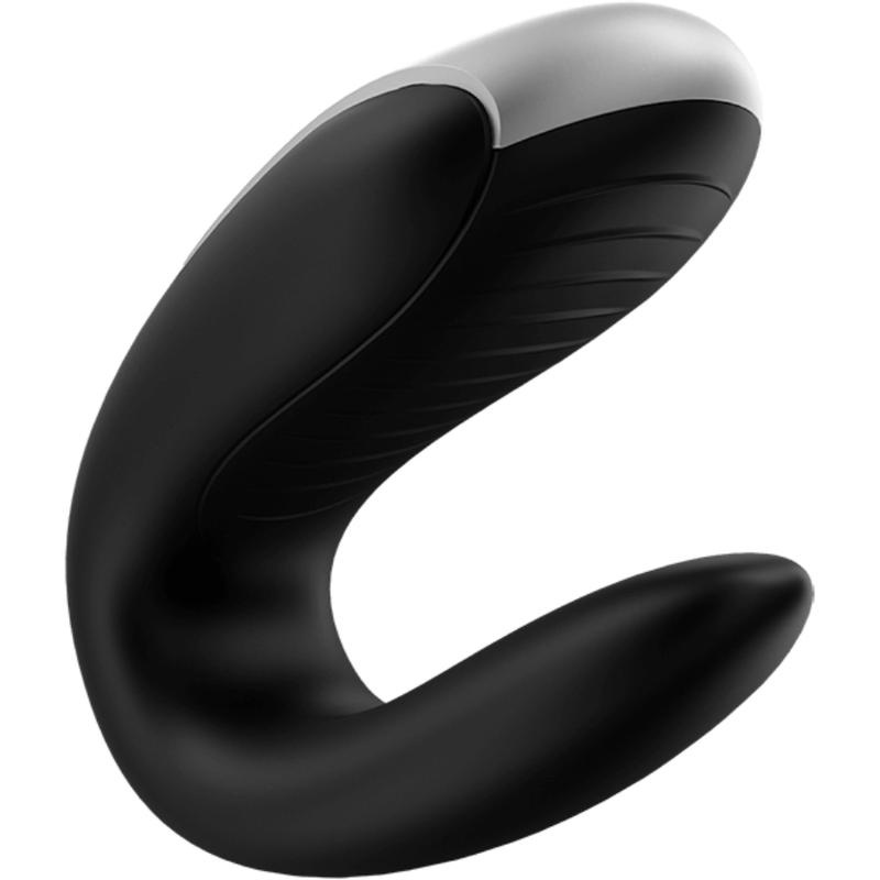 SATISFYER - DOUBLE FUN PARTNER VIBRATOR BLACK 5 SATISFYER - DOUBLE FUN PARTNER VIBRATOR BLACK - obrazek 5