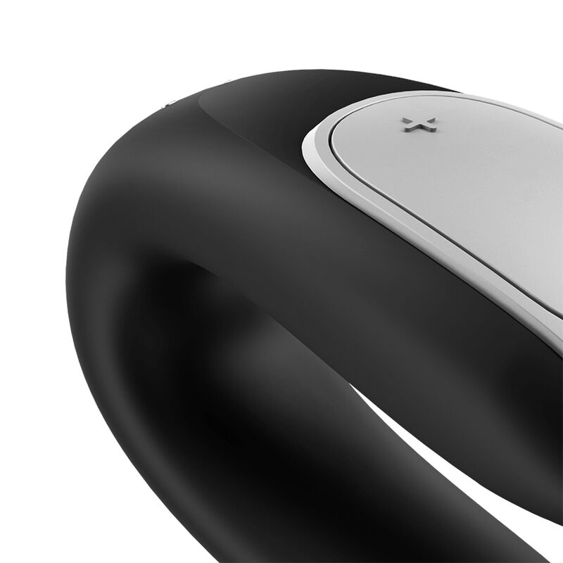 SATISFYER - DOUBLE FUN PARTNER VIBRATOR BLACK 4 SATISFYER - DOUBLE FUN PARTNER VIBRATOR BLACK - obrazek 4