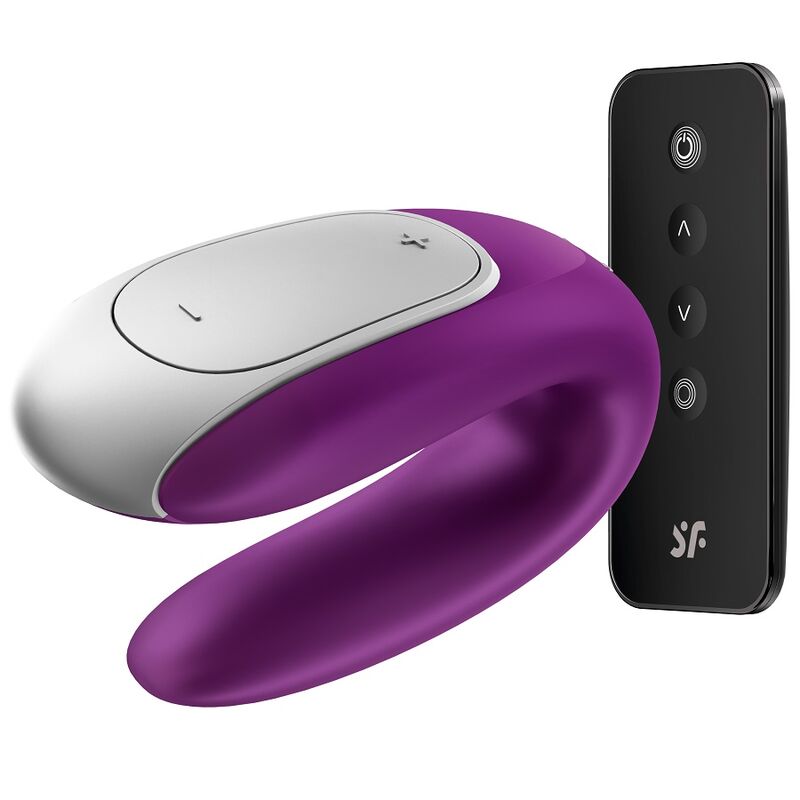 SATISFYER - DOUBLE FUN PARTNER VIBRATOR PURPLE 2 SATISFYER - DOUBLE FUN PARTNER VIBRATOR PURPLE - obrazek 2