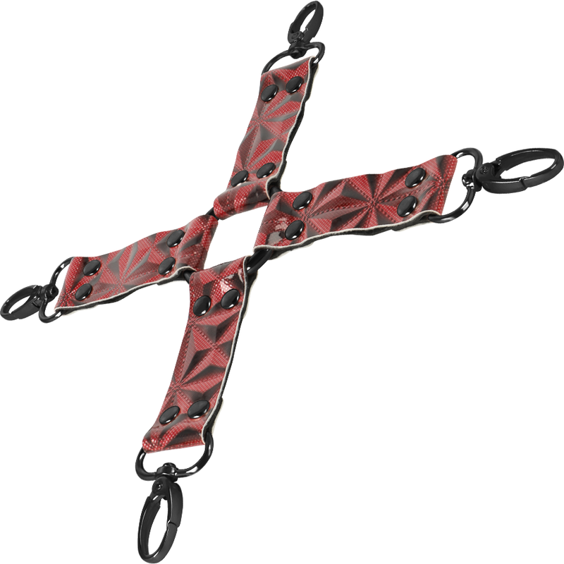 BEGME - RED EDITION PREMIUM VEGAN LEATHER HOG TIE 3 BEGME - RED EDITION PREMIUM VEGAN LEATHER HOG TIE - obrazek 3