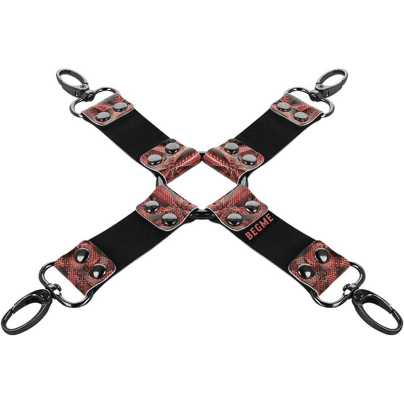 BEGME - RED EDITION PREMIUM VEGAN LEATHER HOG TIE 4 BEGME - RED EDITION PREMIUM VEGAN LEATHER HOG TIE - obrazek 4