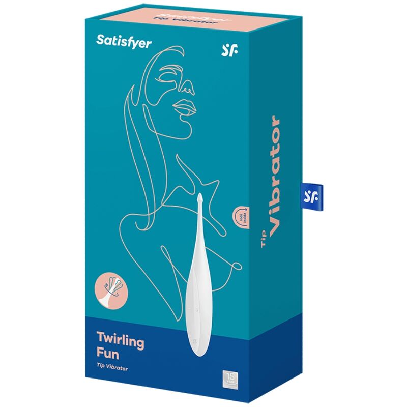 SATISFYER - TWIRLING FUN TIP VIBRATOR WHITE 4 SATISFYER - TWIRLING FUN TIP VIBRATOR WHITE - obrazek 4