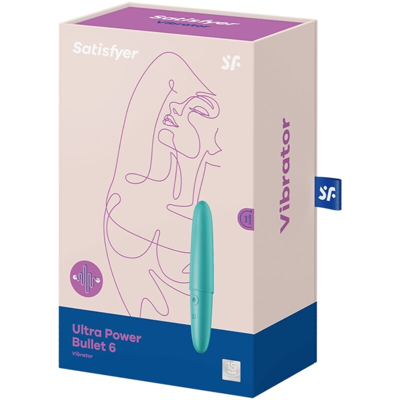 SATISFYER - ULTRA POWER BULLET 6 TURQUOISE 3 SATISFYER - ULTRA POWER BULLET 6 TURQUOISE - obrazek 3