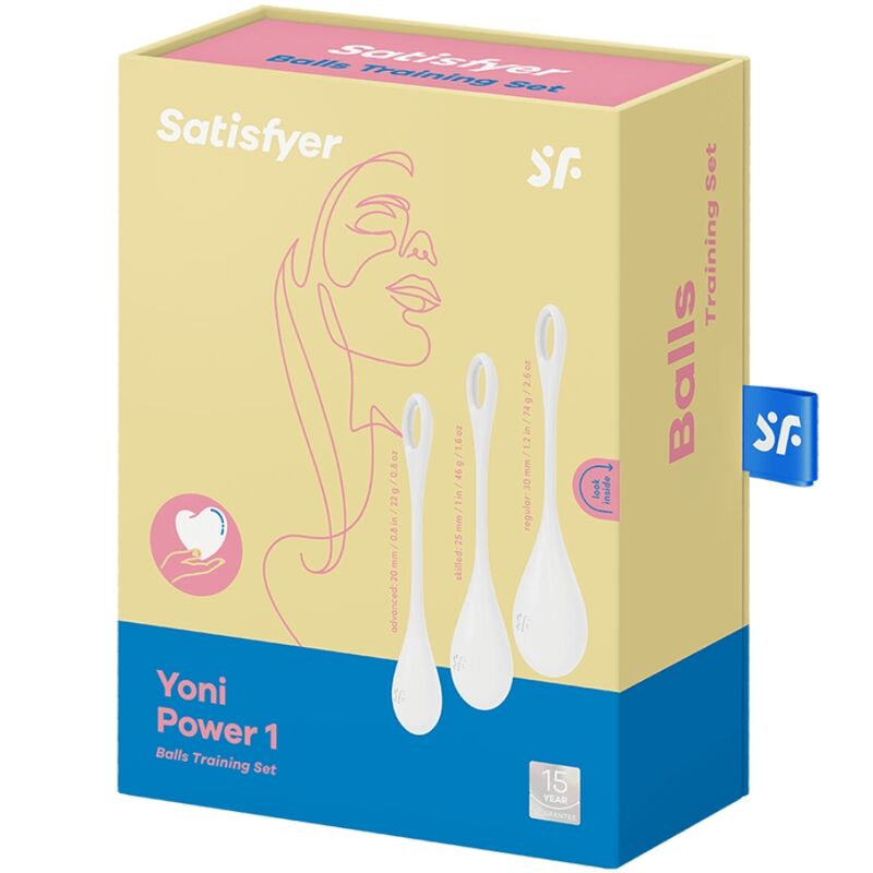 SATISFYER - YONI POWER 1 TRAINING SET WHITE 4 SATISFYER - YONI POWER 1 TRAINING SET WHITE - obrazek 4