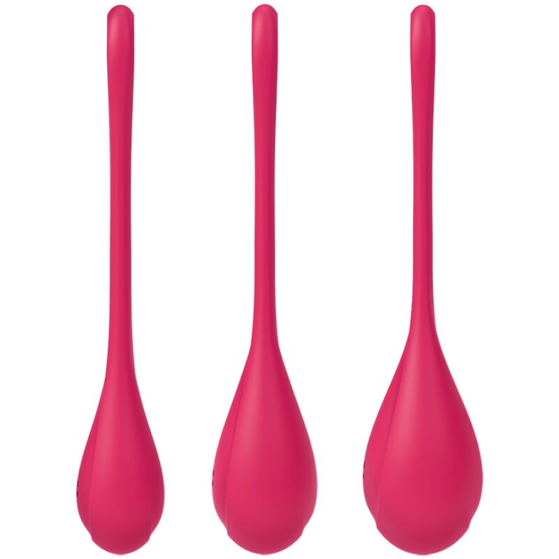 SATISFYER - YONI POWER 1 TRAINING SET RED 3 SATISFYER - YONI POWER 1 TRAINING SET RED - obrazek 3