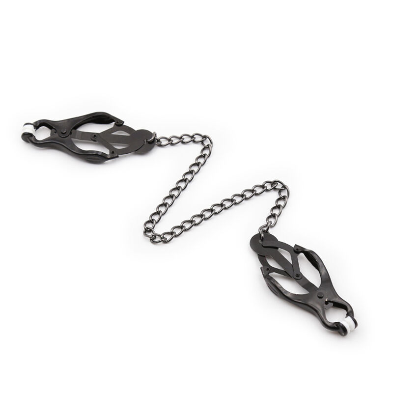 OHMAMA FETISH - JAPANESE NIPPLE Clamps WITH BLACK CHAIN 2 OHMAMA FETISH - JAPANESE NIPPLE Clamps WITH BLACK CHAIN - obrazek 2