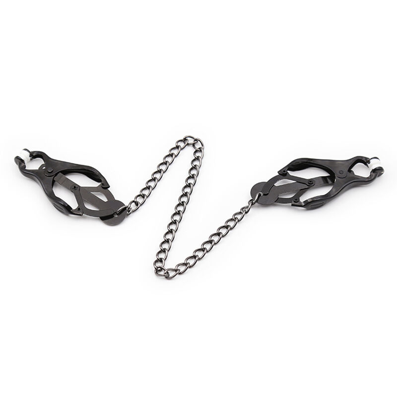 OHMAMA FETISH - JAPANESE NIPPLE Clamps WITH BLACK CHAIN 5 OHMAMA FETISH - JAPANESE NIPPLE Clamps WITH BLACK CHAIN - obrazek 5