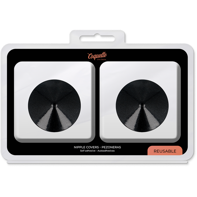 COQUETTE CHIC DESIRE - NIPPLE COVERS BLACK CIRCLES 5 COQUETTE CHIC DESIRE - NIPPLE COVERS BLACK CIRCLES - obrazek 5