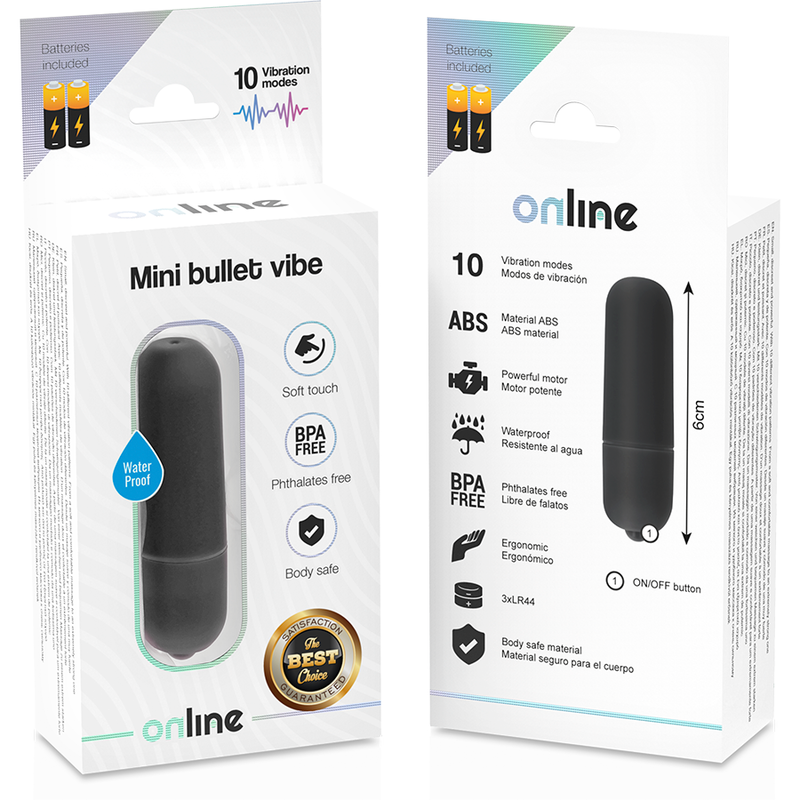 ONLINE - MINI BULLET VIBE BLACK 4 ONLINE - MINI BULLET VIBE BLACK - obrazek 4