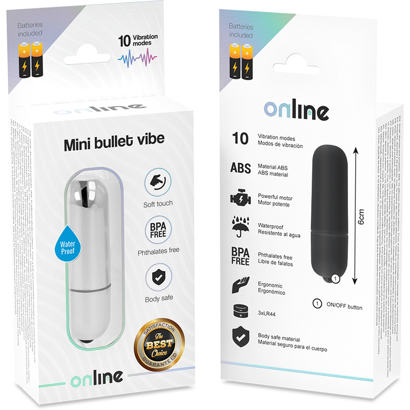 ONLINE - MINI BULLET VIBE SILVER 4 ONLINE - MINI BULLET VIBE SILVER - obrazek 4
