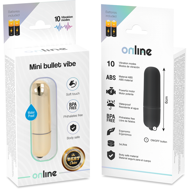 ONLINE - MINI BULLET VIBE GOLDEN 4 ONLINE - MINI BULLET VIBE GOLDEN - obrazek 4