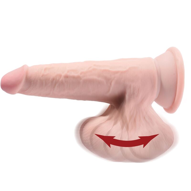 KING COCK - PLUS 3D DILDO SWINGING BALLS 15.2 CM LIGHT SKIN 4 KING COCK - PLUS 3D DILDO SWINGING BALLS 15.2 CM LIGHT SKIN - obrazek 4