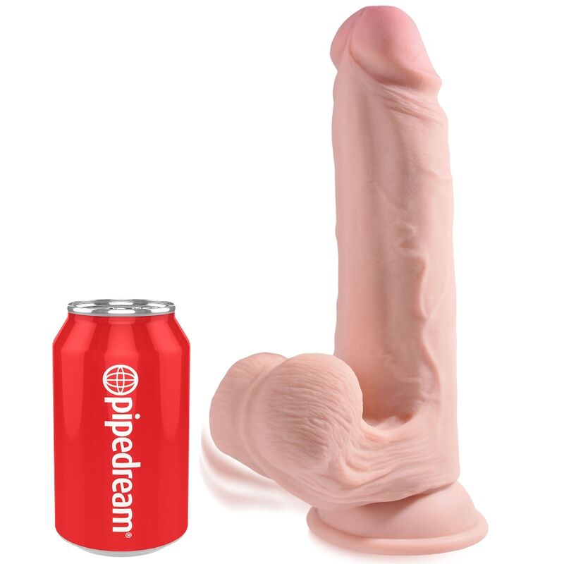 KING COCK - PLUS 3D DILDO SWINGING BALLS 20.3 CM 2 KING COCK - PLUS 3D DILDO SWINGING BALLS 20.3 CM - obrazek 2