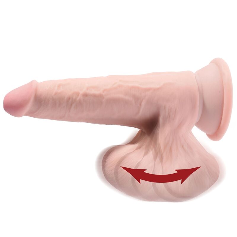 KING COCK - PLUS 3D DILDO SWINGING BALLS 12.7 CM 3 KING COCK - PLUS 3D DILDO SWINGING BALLS 12.7 CM - obrazek 3