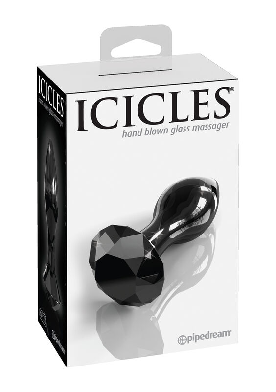 ICICLES - N. 78 GLASS ANAL PLUG 2 ICICLES - N. 78 GLASS ANAL PLUG - obrazek 2