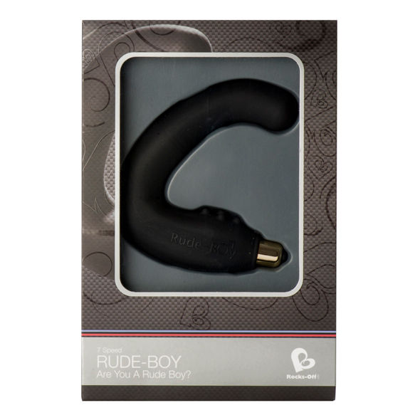 ROCKS-OFF - RUDE-BOY MALE G-SPOT MASSAGER 7 V BLACK 2 ROCKS-OFF - RUDE-BOY MALE G-SPOT MASSAGER 7 V BLACK - obrazek 2