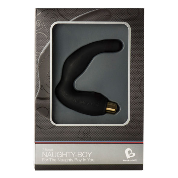 ROCKS-OFF - NAUGHTY-BOY MALE G-SPOT MASSAGER 7 V BLACK 2 ROCKS-OFF - NAUGHTY-BOY MALE G-SPOT MASSAGER 7 V BLACK - obrazek 2