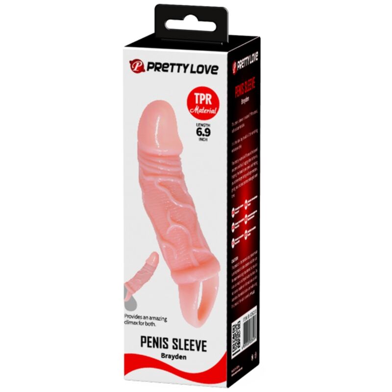 BAILE - PENIS EXTENDER SHEATH WITH STRAP FOR TESTICLES 13.5 CM 4 BAILE - PENIS EXTENDER SHEATH WITH STRAP FOR TESTICLES 13.5 CM - obrazek 4