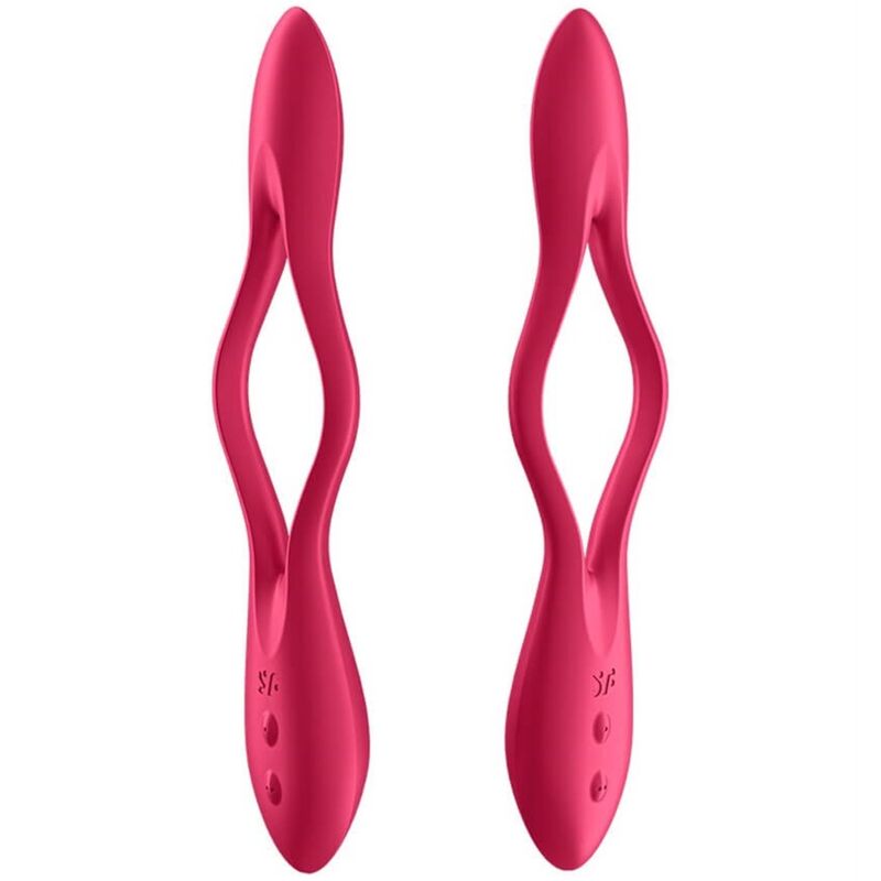 SATISFYER - ELASTIC JOY MULTI VIBRATOR RED 2 SATISFYER - ELASTIC JOY MULTI VIBRATOR RED - obrazek 2
