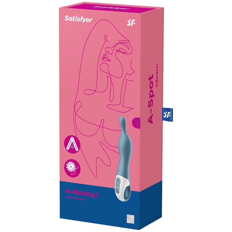 SATISFYER - AMAZING 1 ASPOT VIBRATOR BLUE 3 SATISFYER - AMAZING 1 ASPOT VIBRATOR BLUE - obrazek 3