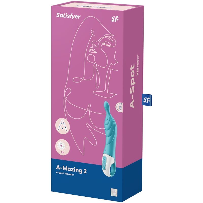 SATISFYER - AMAZING 2 ASPOT VIBRATOR TURQUOISE 3 SATISFYER - AMAZING 2 ASPOT VIBRATOR TURQUOISE - obrazek 3
