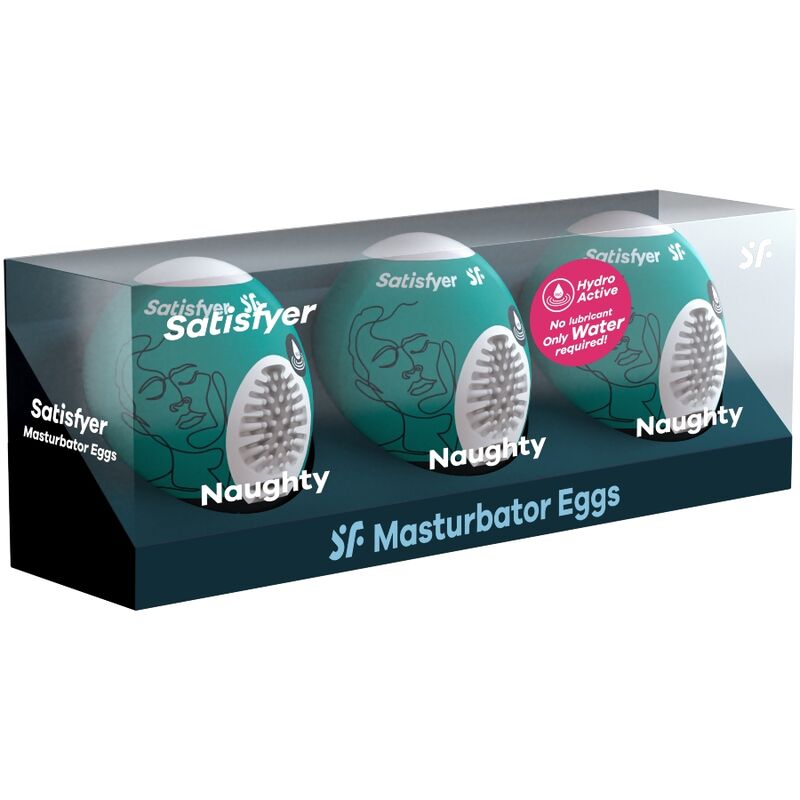 SATISFYER - 3 MASTURBATOR EGGS NAUGHTY 2 SATISFYER - 3 MASTURBATOR EGGS NAUGHTY - obrazek 2