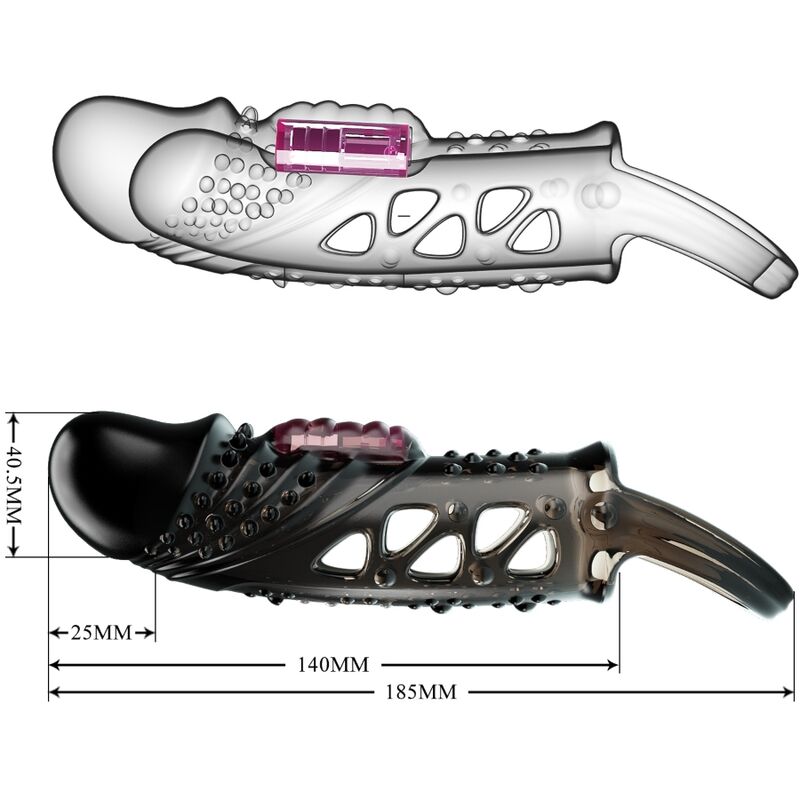 PRETTY LOVE - CECELIA BLACK PENIS SHEATH 4 PRETTY LOVE - CECELIA BLACK PENIS SHEATH - obrazek 4