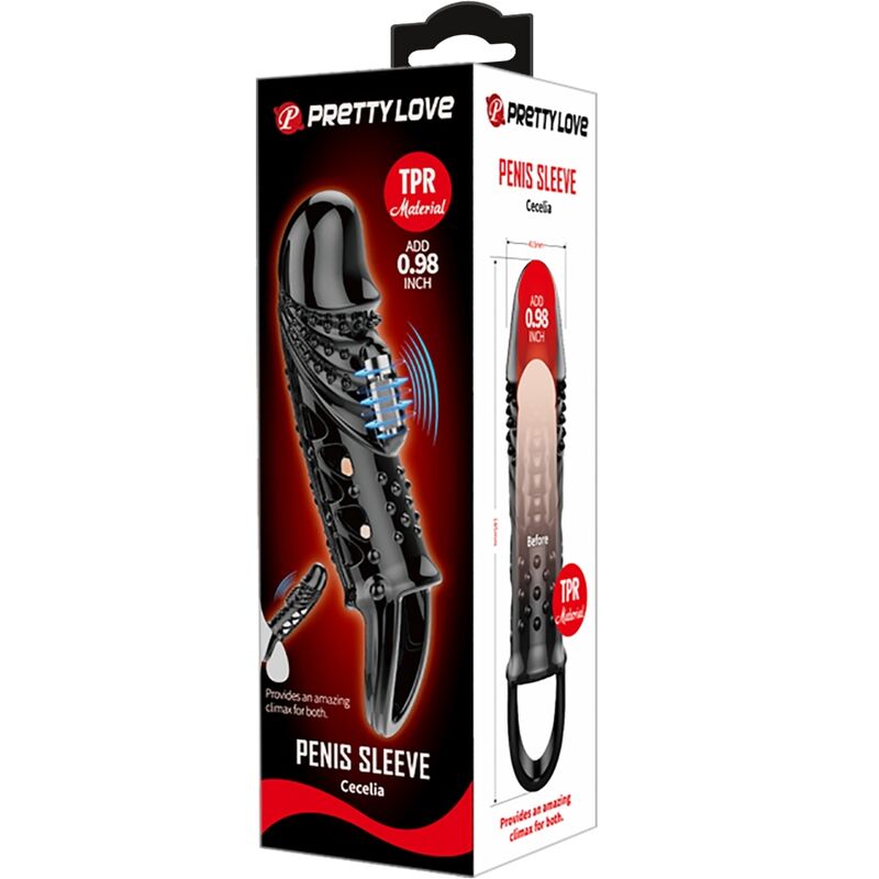 PRETTY LOVE - CECELIA BLACK PENIS SHEATH 5 PRETTY LOVE - CECELIA BLACK PENIS SHEATH - obrazek 5