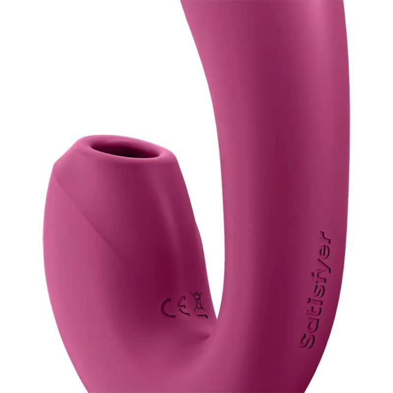 SATISFYER - SUNRAY STIMULATOR AND VIBRATOR APP RED 2 SATISFYER - SUNRAY STIMULATOR AND VIBRATOR APP RED - obrazek 2