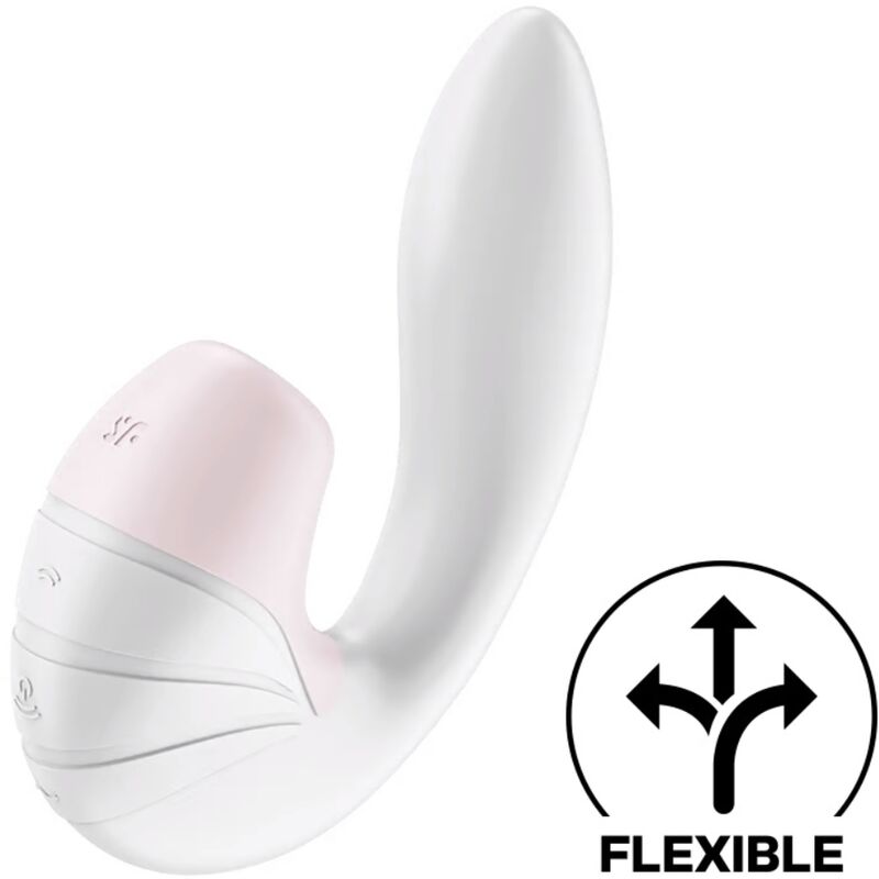 SATISFYER - SUPERNOVA AIR PULSE STIMULATOR  VIBRATION WHITE