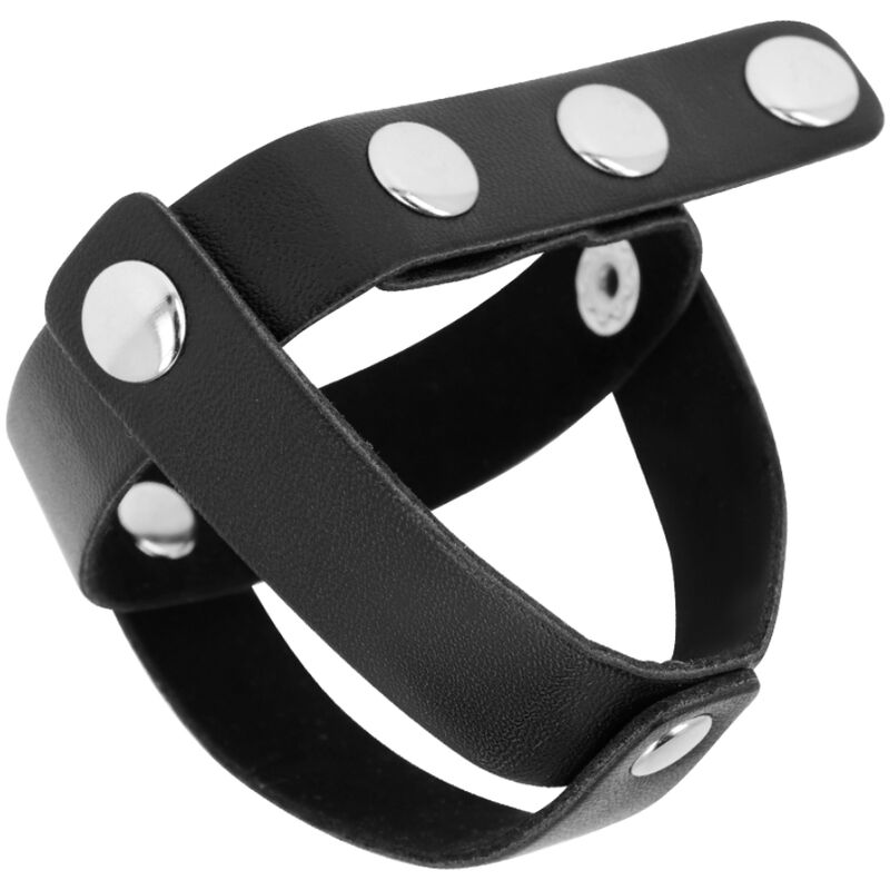 OHMAMA FETISH LEATHER BALL CAGE 2 OHMAMA FETISH LEATHER BALL CAGE - obrazek 2