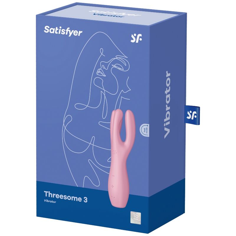 SATISFYER - THREESOME 3 VIBRATOR PINK 4 SATISFYER - THREESOME 3 VIBRATOR PINK - obrazek 4