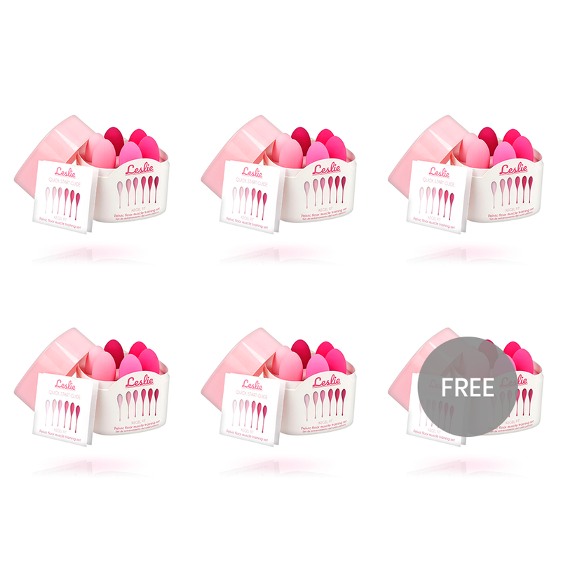 LESLIE - KEGEL FIT PELVIC MUSCLE TRAINING SET 6 WEIGHTS 5+1 FREE