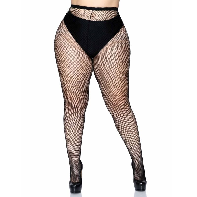 LEG AVENUE - FISHNET PANTYHOSE PLUS SIZE 3 LEG AVENUE - FISHNET PANTYHOSE PLUS SIZE - obrazek 3