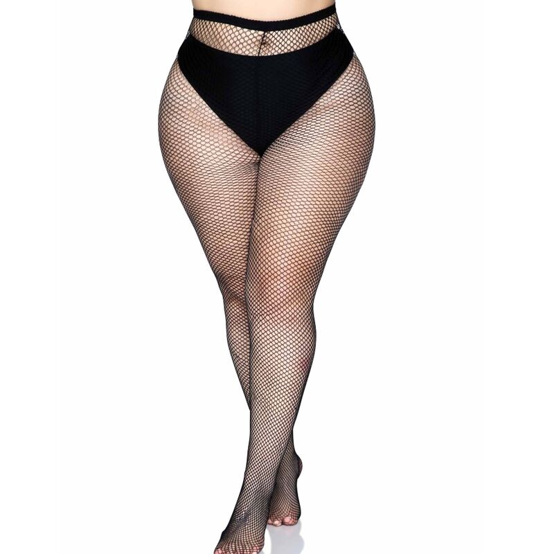 LEG AVENUE - BACKSEAM PANTYHOSE BLACK PLUS SIZE 2 LEG AVENUE - BACKSEAM PANTYHOSE BLACK PLUS SIZE - obrazek 2