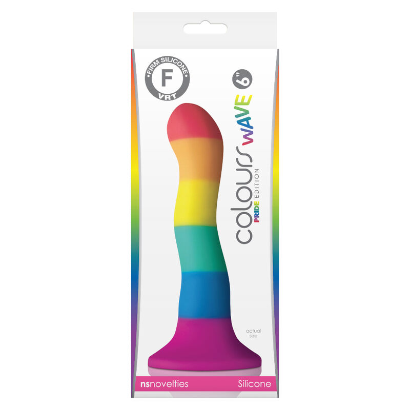PRIDE - LGBT FLAG DILDO WAVE 17 CM 2 PRIDE - LGBT FLAG DILDO WAVE 17 CM - obrazek 2