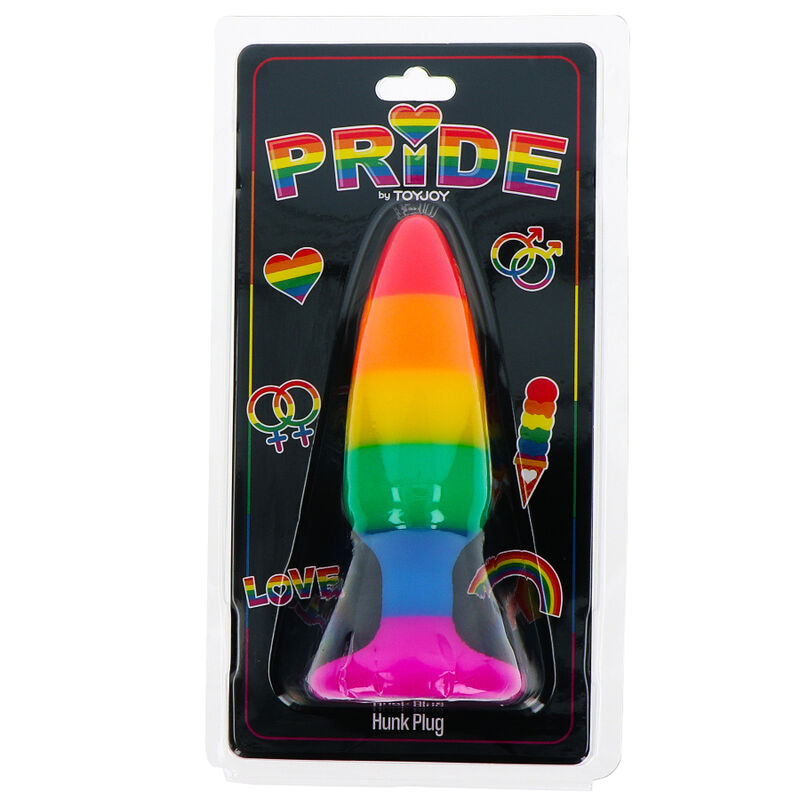 PRIDE - LGBT FLAG PLUG HUNK 10.5 CM 2 PRIDE - LGBT FLAG PLUG HUNK 10.5 CM - obrazek 2